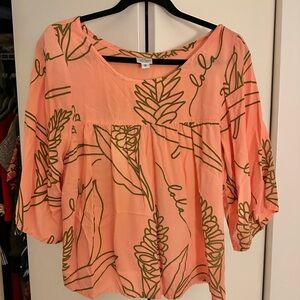 Simply Sisters by Lola Miller Designs - Peach Blouse SMALL